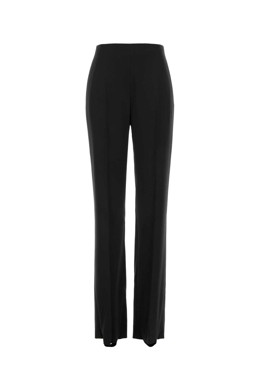 Valentino Garavani 95% Silk trousers in black