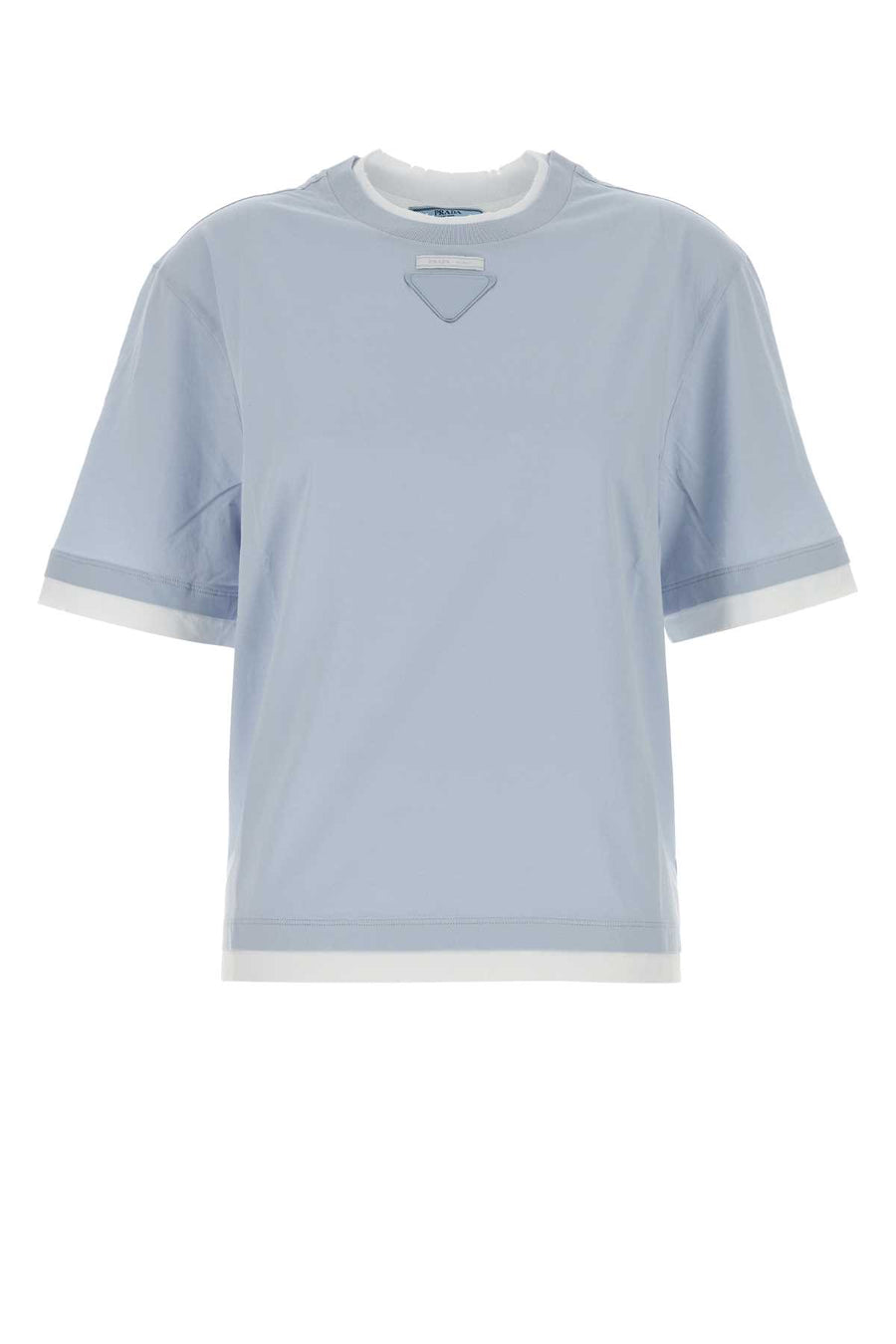 Prada 100% Cotton t-shirt in blue