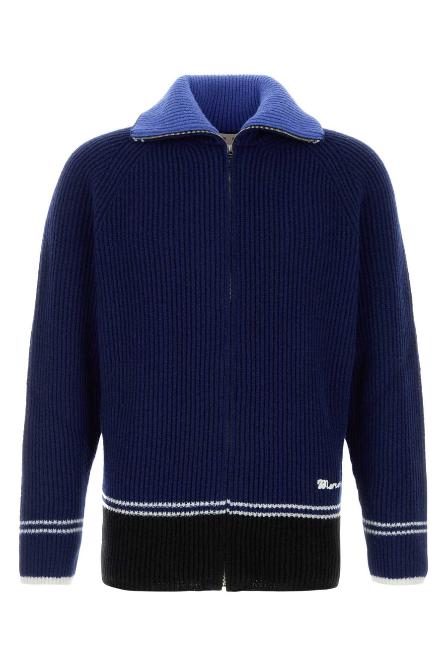 Marni 90% Virgin wool cardigan in navy
