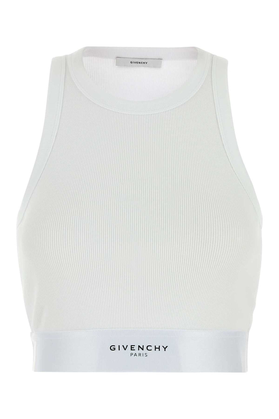Givenchy Tank 98% Cotton tank top in white