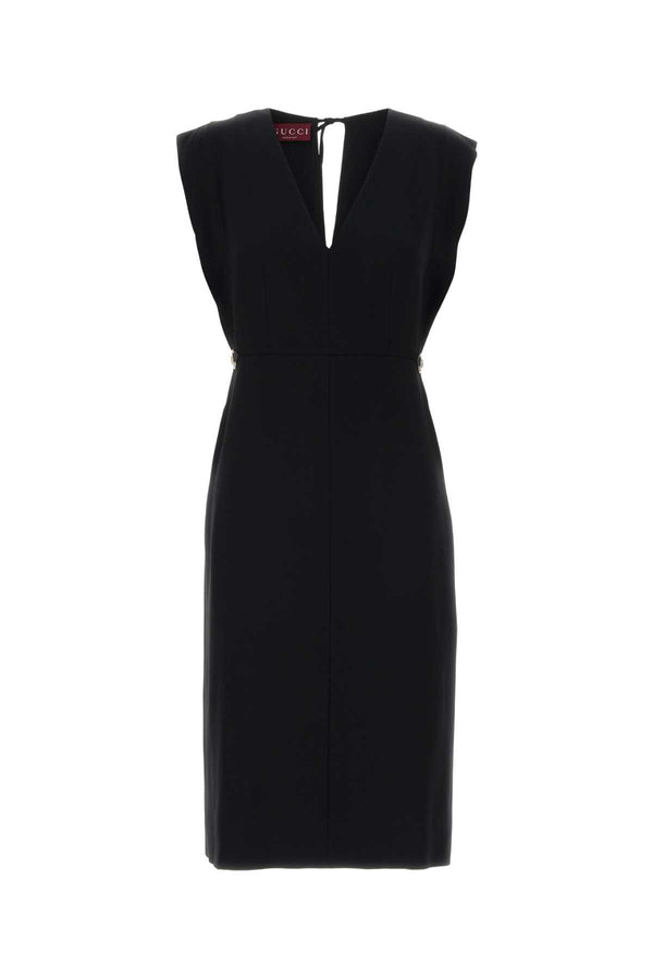 Gucci 77% Acetate dress in black