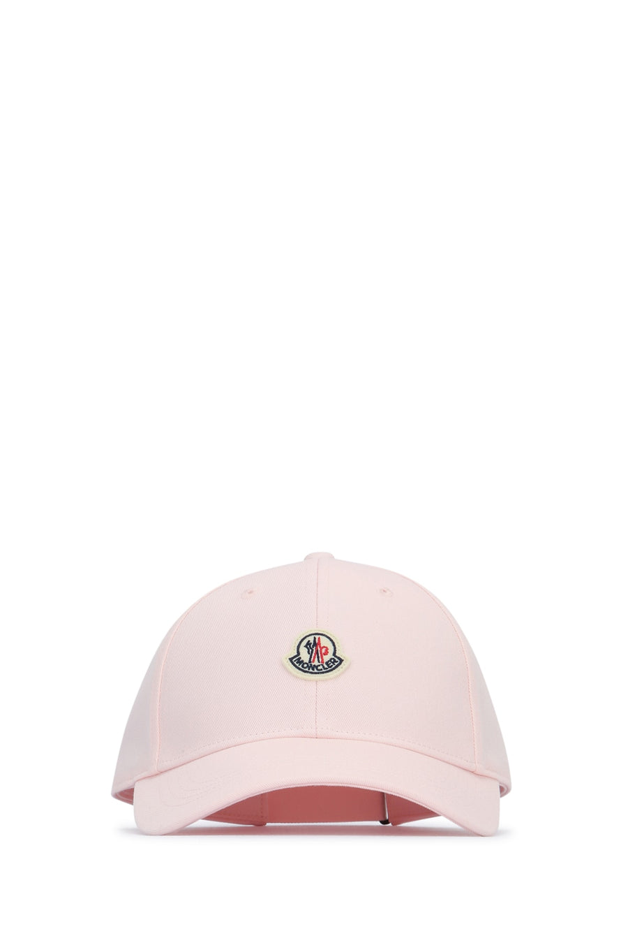 Moncler Jr BASEBALL 100% cotton baseball cap in pink
