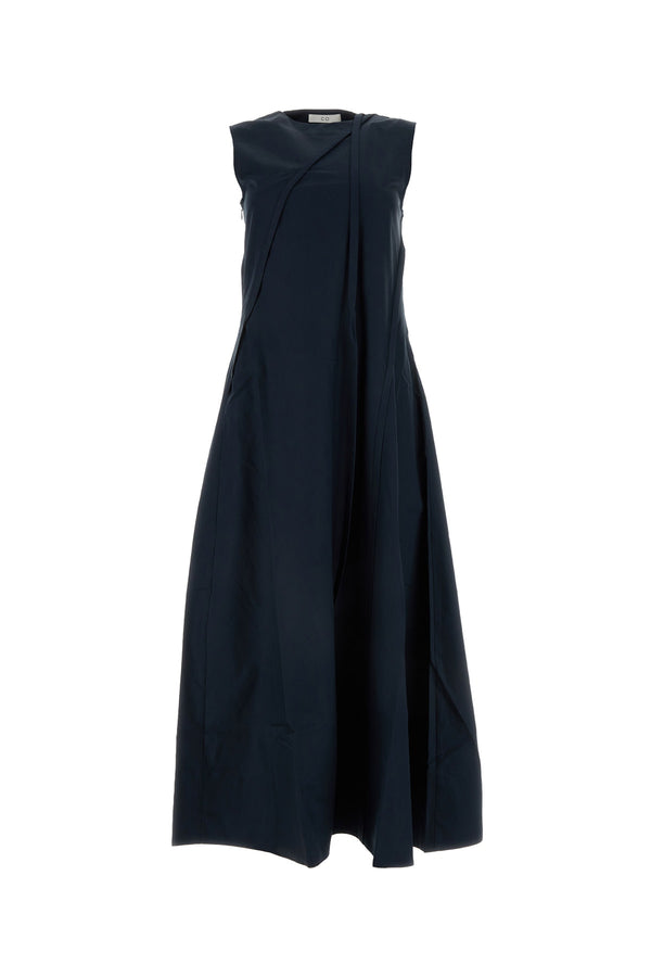 Italist 86% Cotton dress in navy