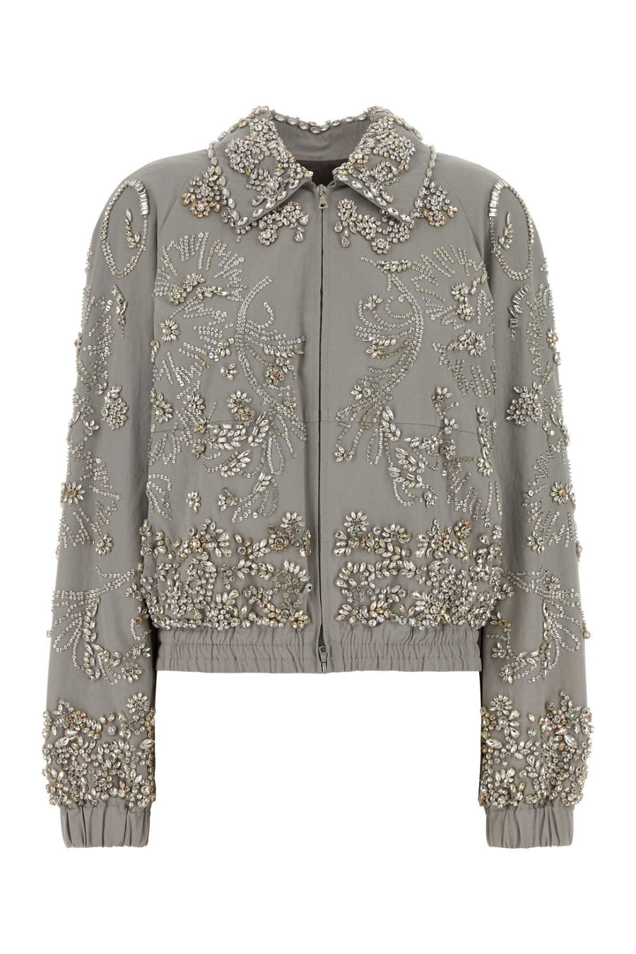 Dries Van Noten Jacket Exterior: 100% Cotton; Lining: 100% Viscose jacket in gray