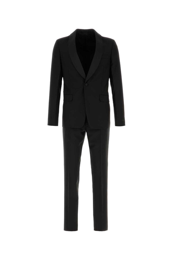 Prada Exterior: 75% Wool 25% Mohair pant suit in black