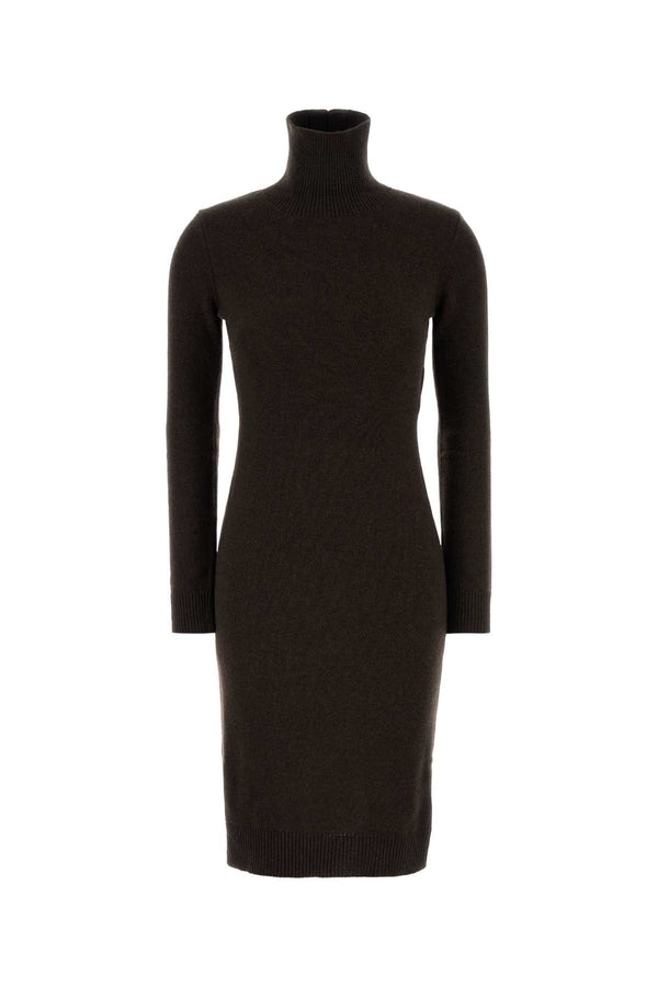 MM6 Maison Margiela 80% Wool sweater dress in brown