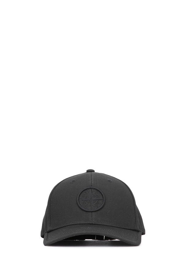 Stone Island Kids BASEBALL 100% Cotton baseball cap in black