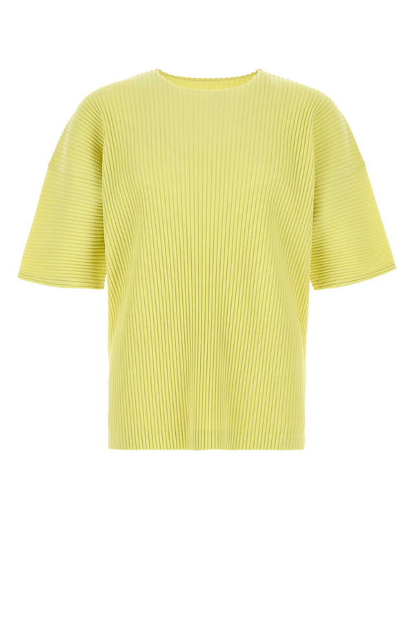 Homme Plisse' Issey Miyake Colors 100% Polyester t-shirt in yellow