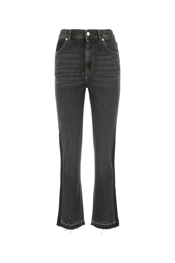 Alexander McQueen 100% Cotton jeans in black