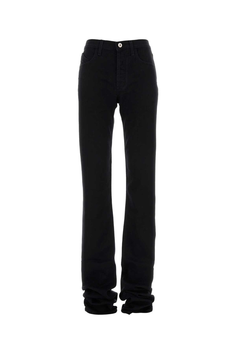 The Attico Exterior: 57% Cotton 37% Modal 4% Elastomultiester 2% Elastane jeans in black