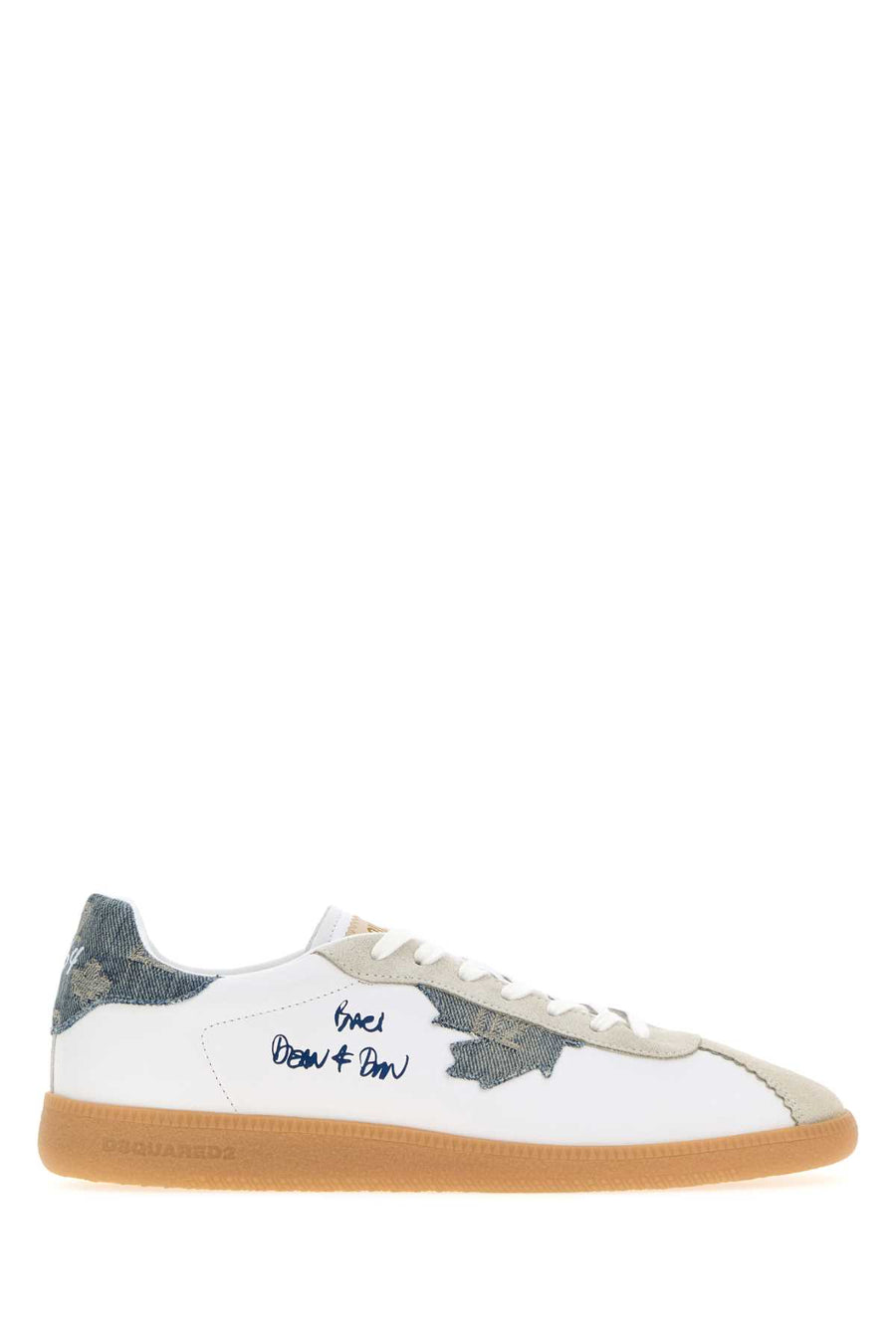 Dsquared2 Exterior: 100% Leather; Interior: 100% Fabric; Sole: Rubber sneaker in white
