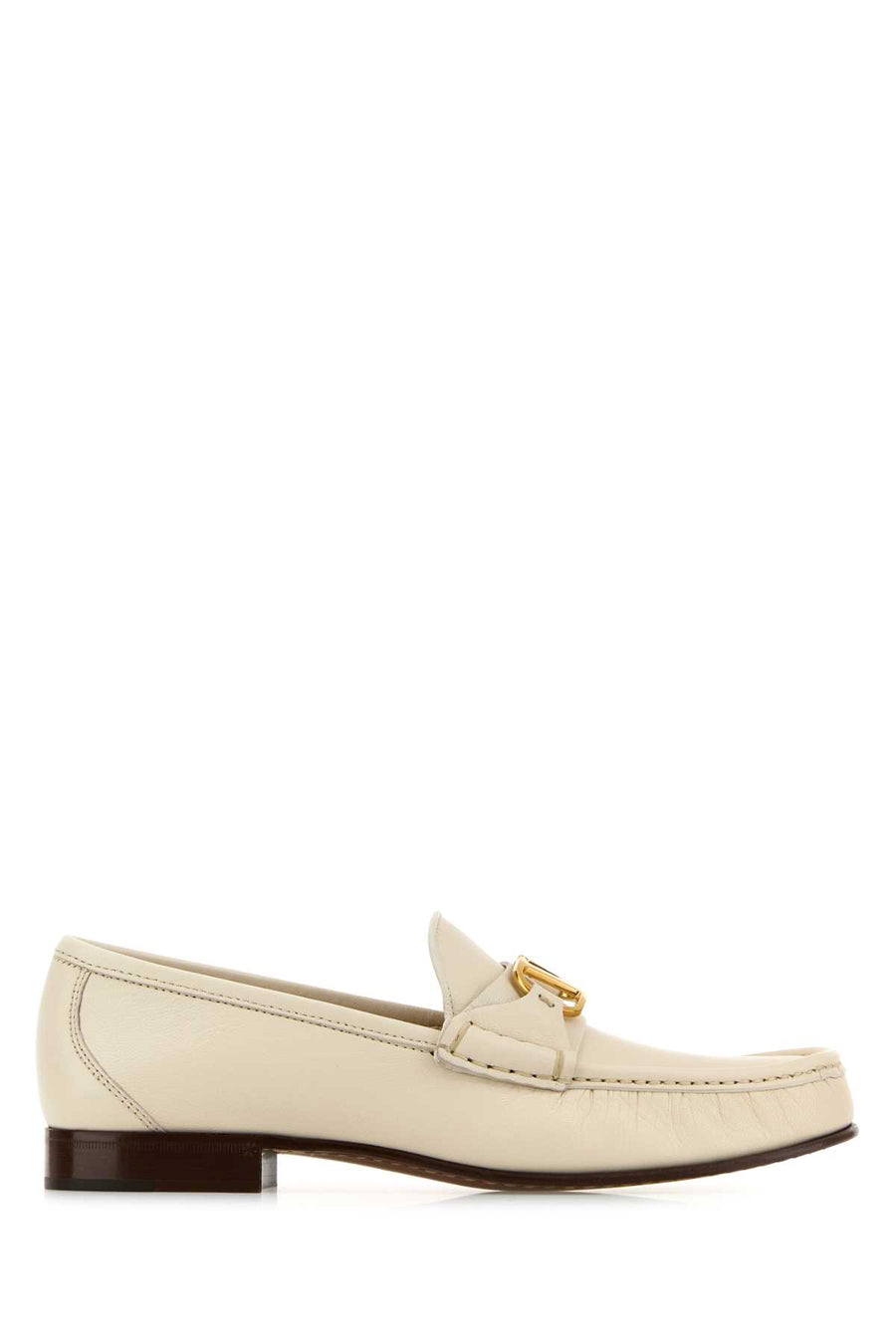Valentino Garavani Vlogo Exterior: 100% Calf loafer in ivory