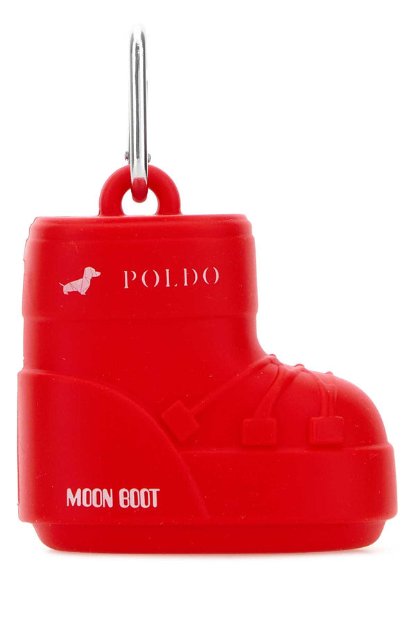 Red Rubber Poldo Dog Couture X Moonboot Dogs Bag Dispenser Exterior: Extra-accessori