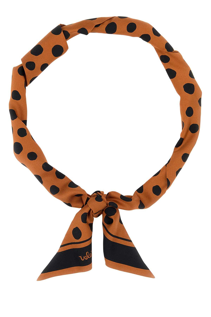 Valentino Garavani Bandeaux 100% Silk scarf in orange