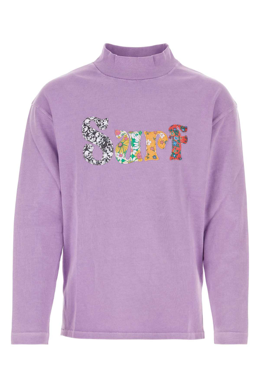 Erl Tshirt 100% Cotton sweatshirt in purple