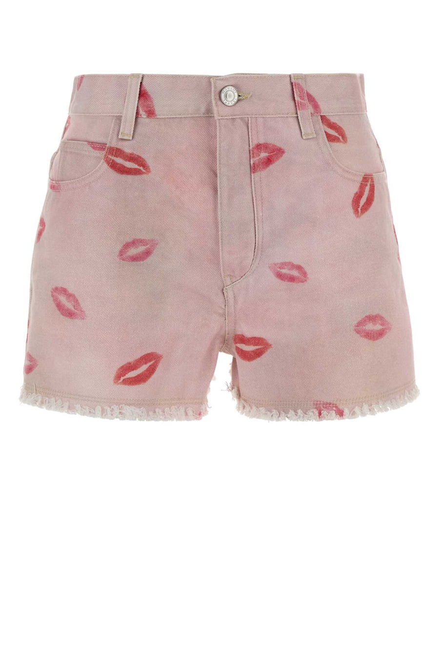 Isabel Marant Etoile 100% Cotton denim shorts in pink
