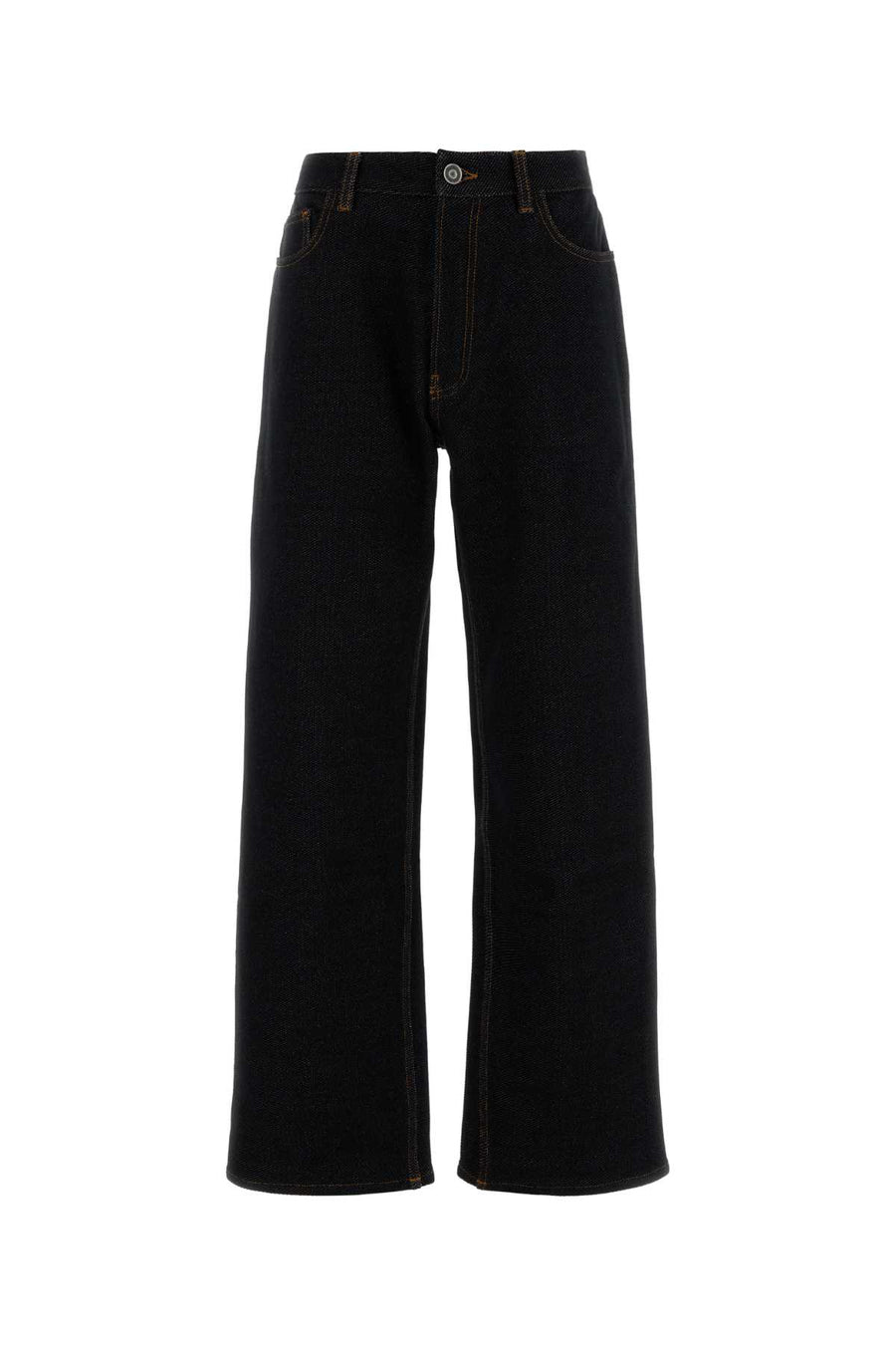 Midnight Blue Stretch Denim Jeans Noir/blanc