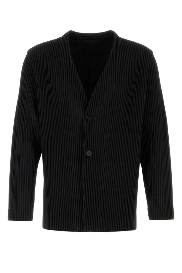 Homme Plisse' Issey Miyake 100% Polyester cardigan in black