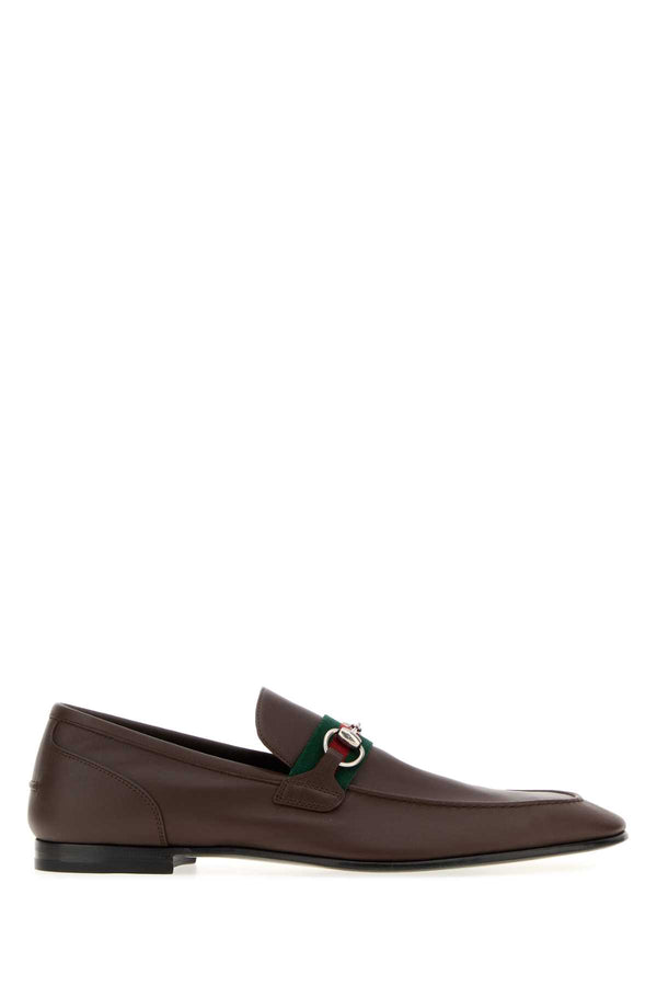 Gucci Leather loafer in brown