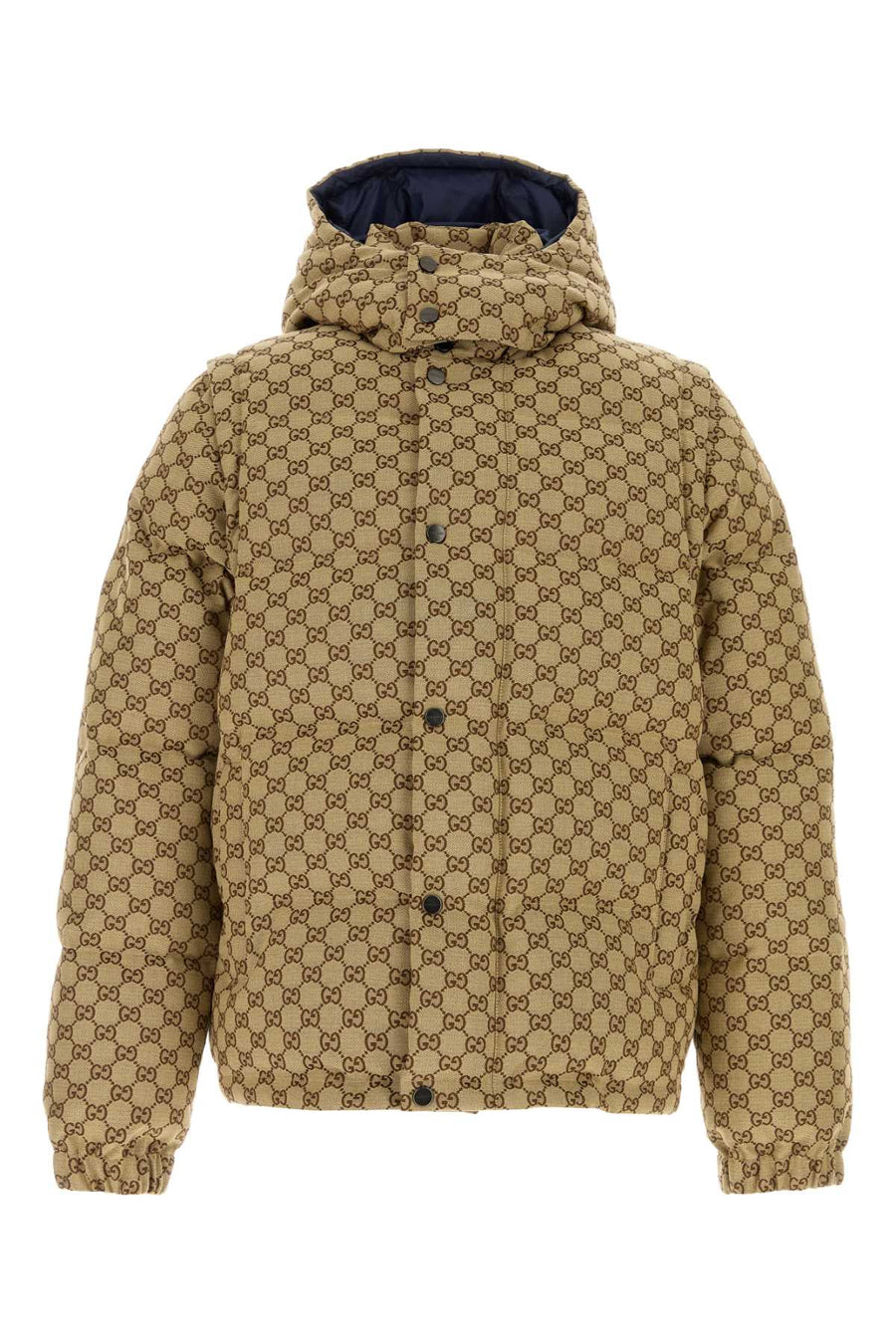 Gucci 70% cotton down jacket in beige