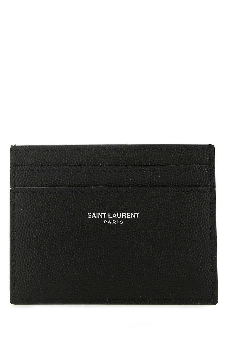 Saint Laurent Calfskin card case in black
