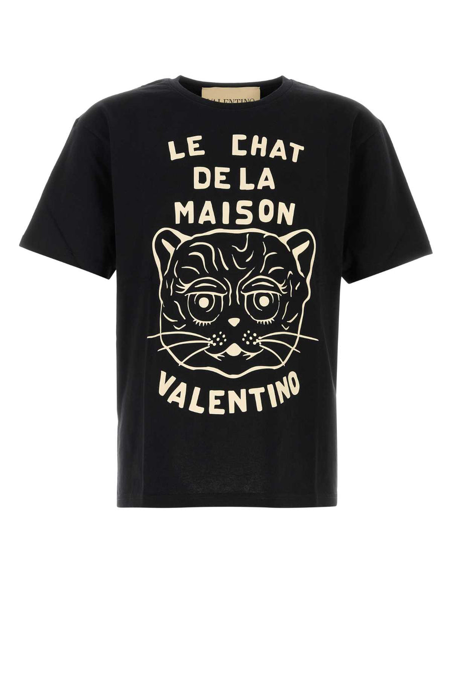 Valentino Garavani Chat 100% Cotton t-shirt in black