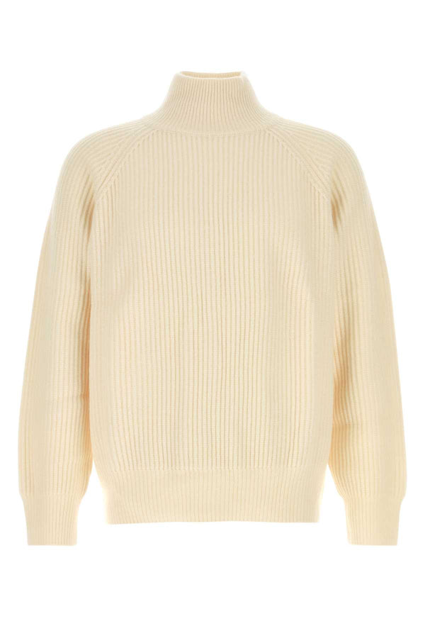 Le Kasha 100% Organic cashmere sweater in white