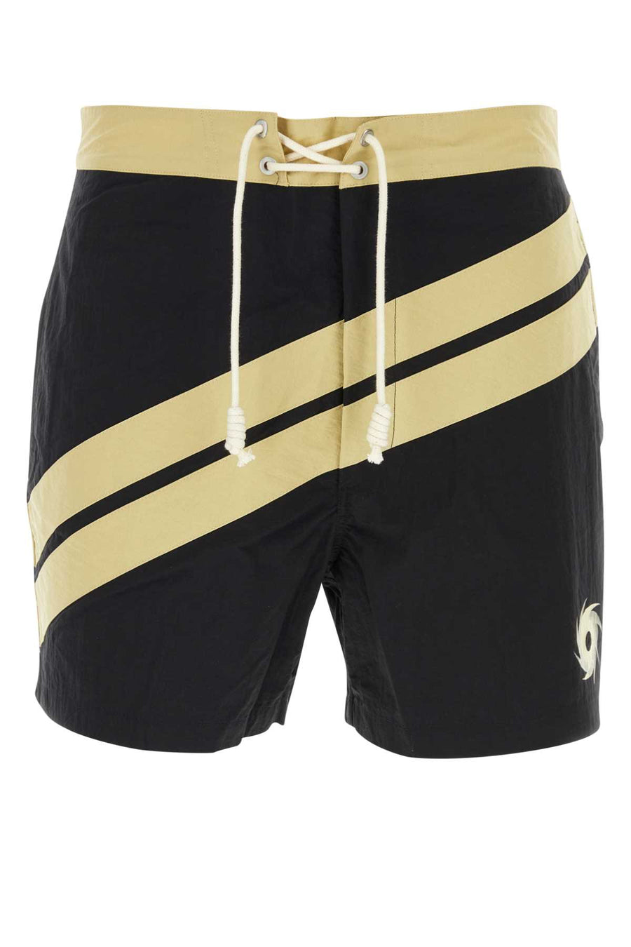 Palm Angels Exterior: 100% Nylon swim shorts in black