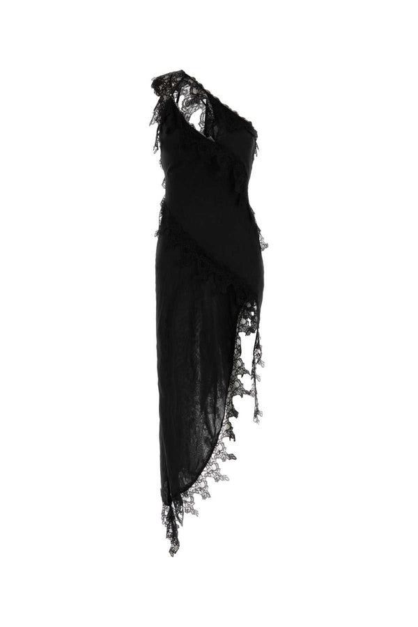 Blumarine Exterior: 100% Polyester; Lining: 100% Polyester dress in black