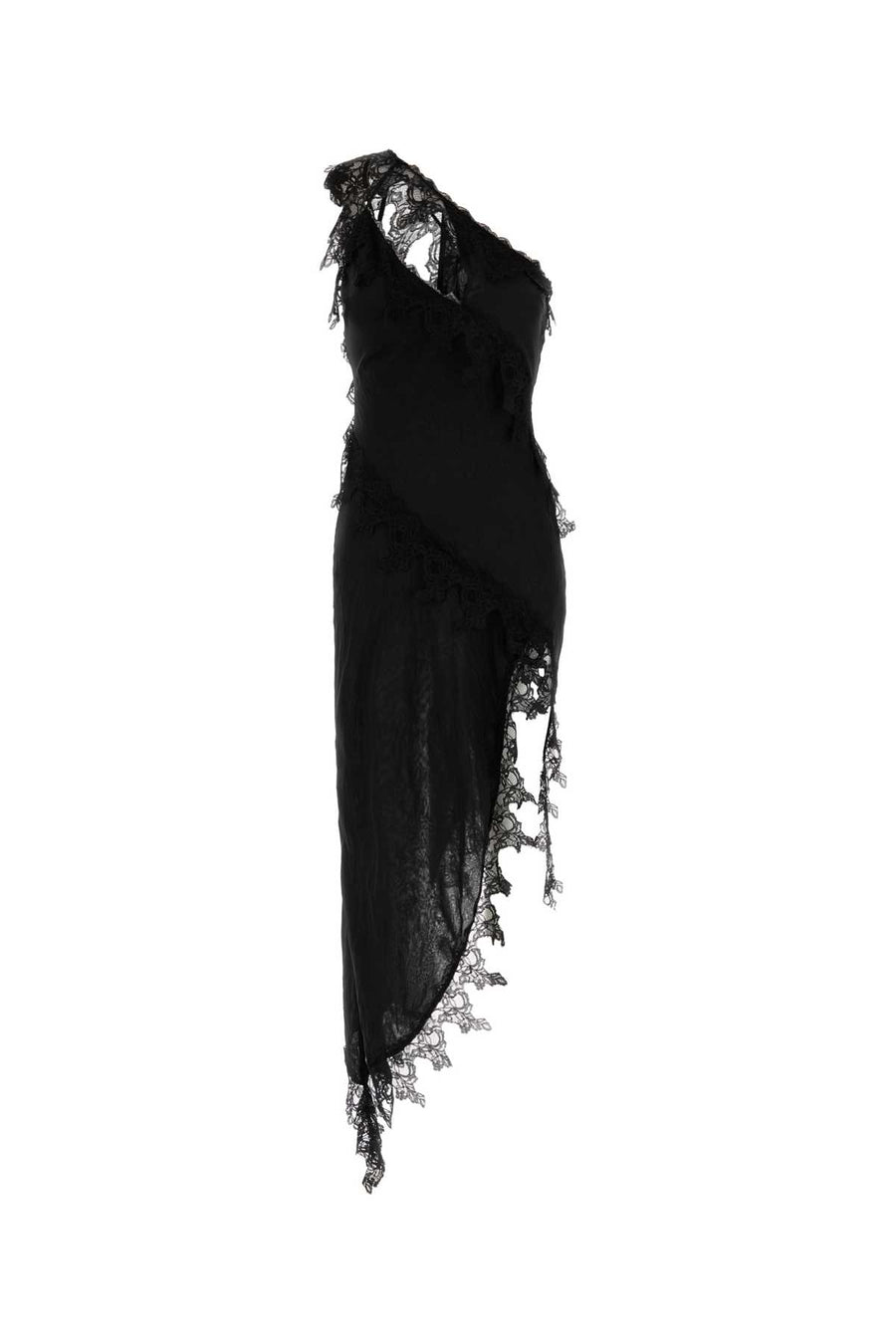 Blumarine Exterior: 100% Polyester; Lining: 100% Polyester dress in black
