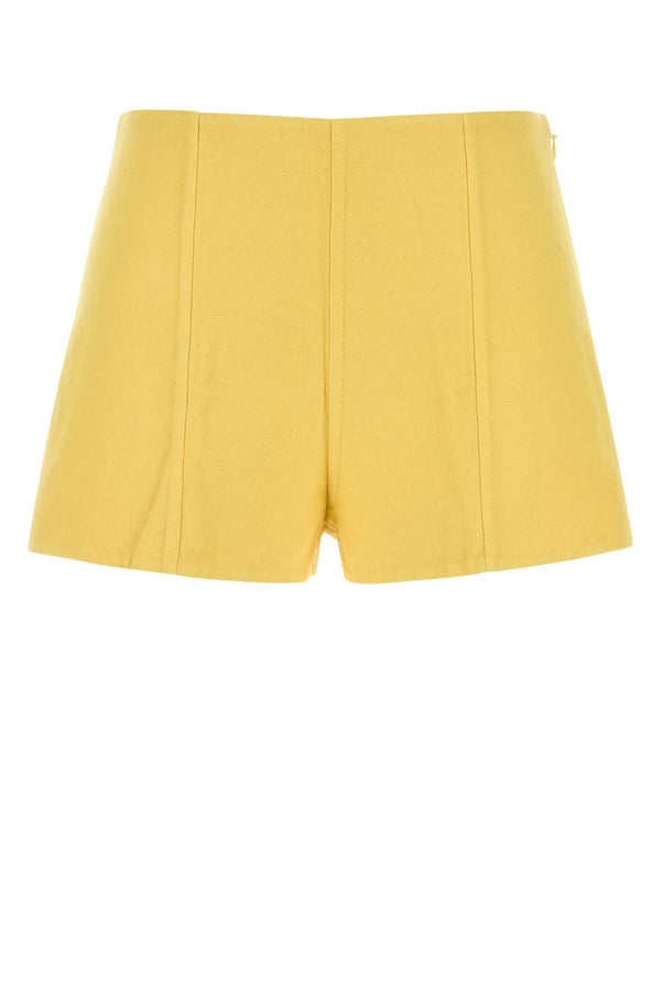 Prada 100% Cotton shorts in yellow