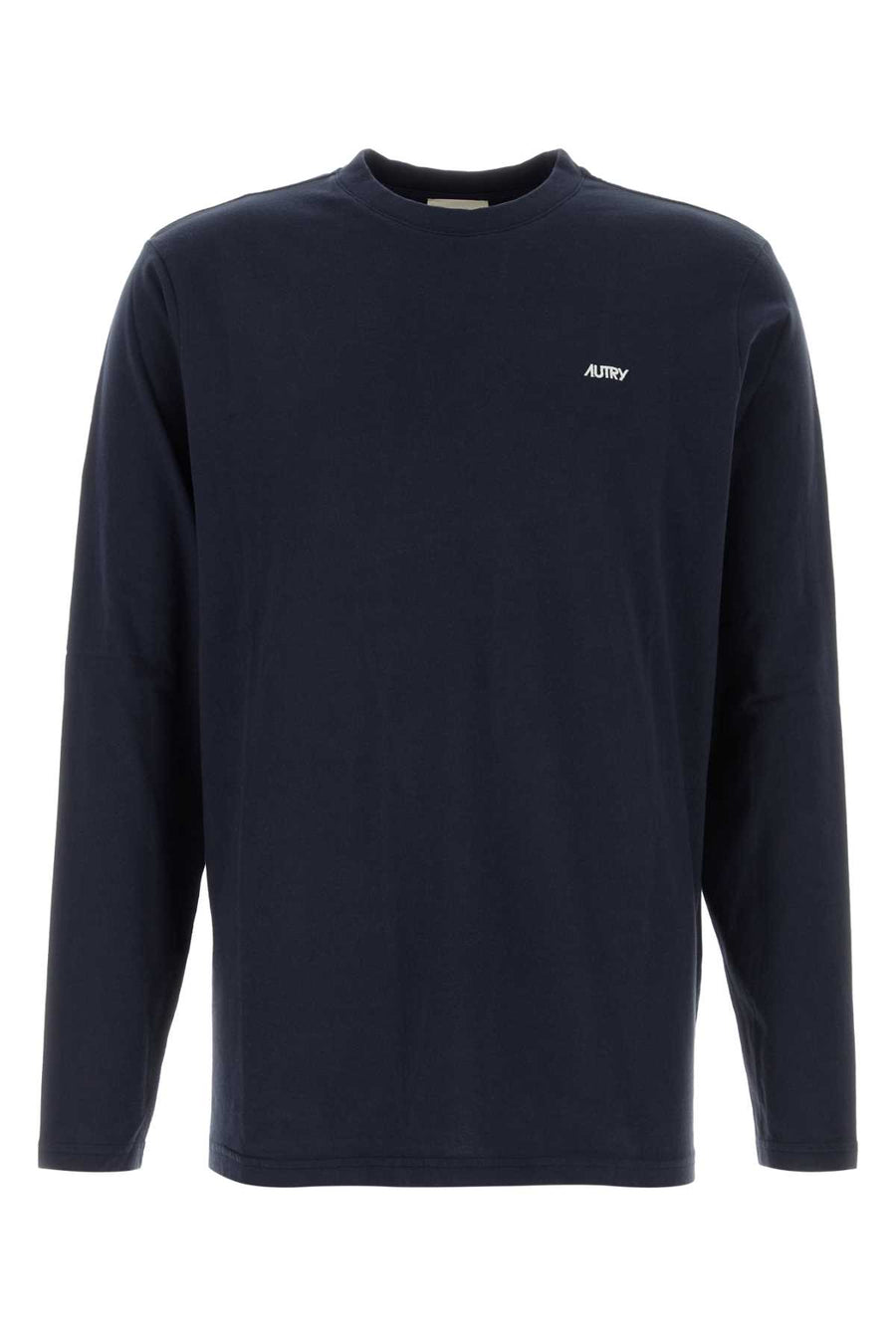 Autry Sleeve 100% Cotton long-sleeve t-shirt in navy