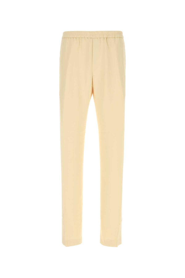 Dries Van Noten 100% Acetate trouser in cream