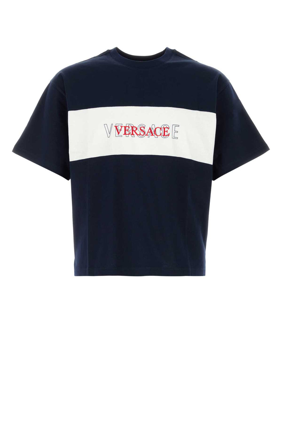 Versace 100% Cotton t-shirt in navy