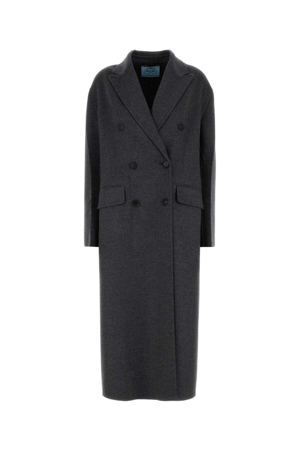 Prada 20% wool coat in gray