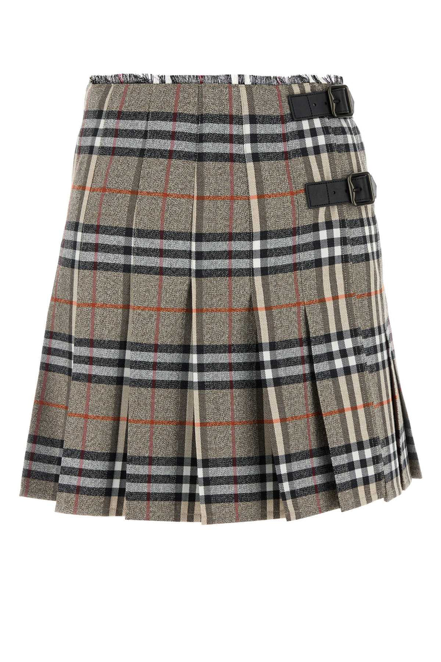 Burberry 100% Wool skirt in gray