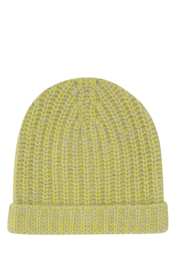The Elder Statesman CUFFIA 100% Cashmere beanie in yellow