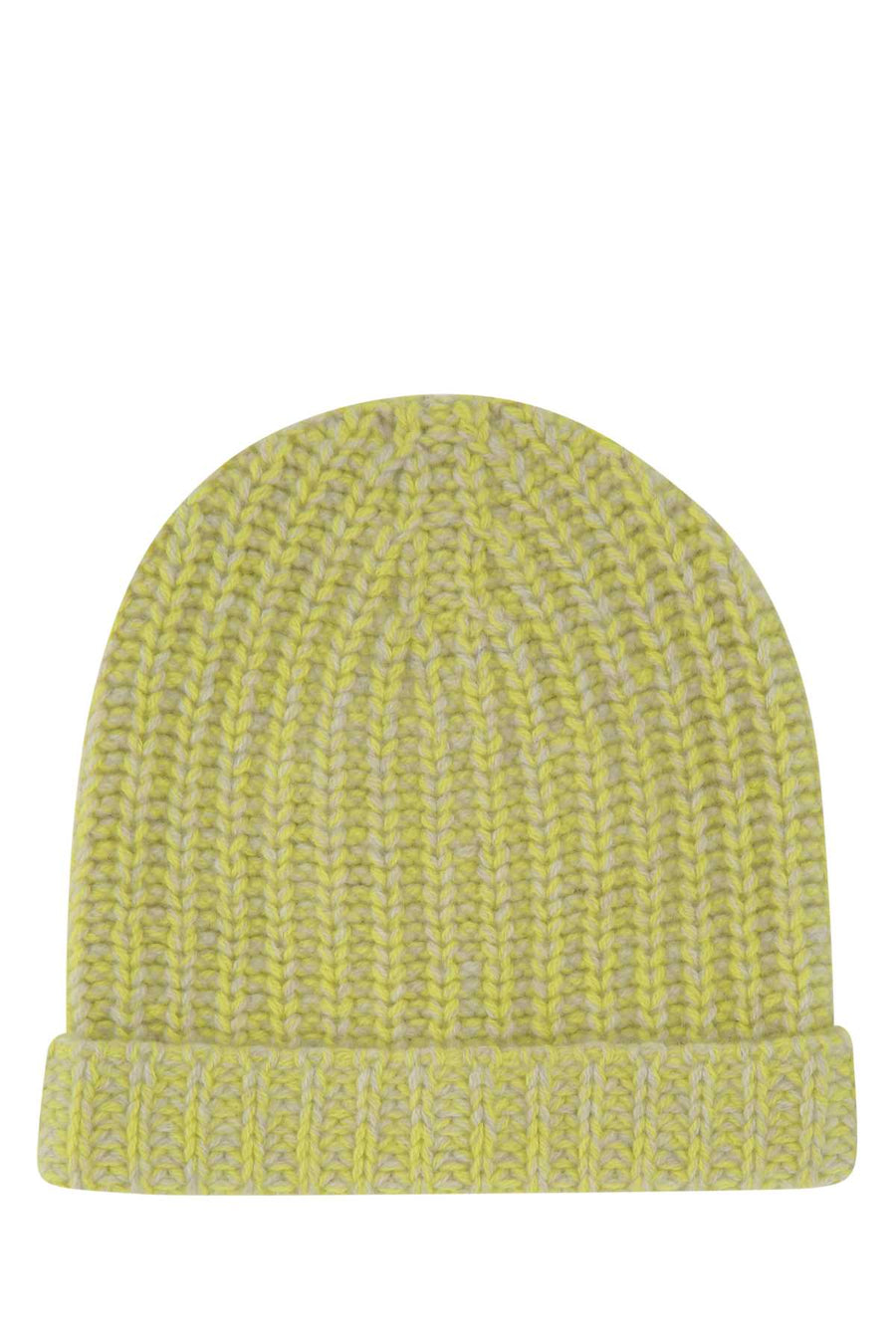The Elder Statesman CUFFIA 100% Cashmere beanie in yellow