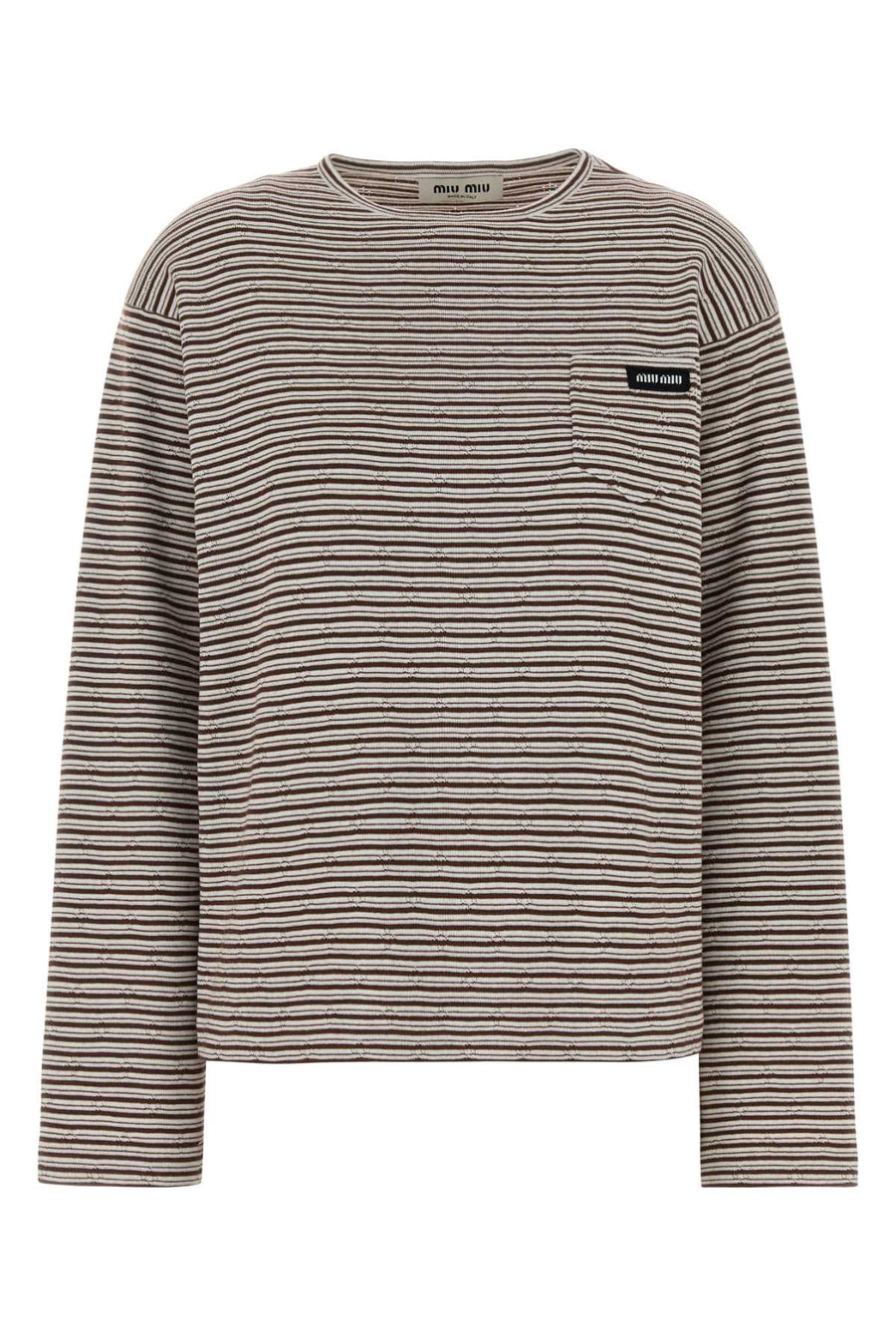 Miu Miu 54% Cotton t-shirt in beige