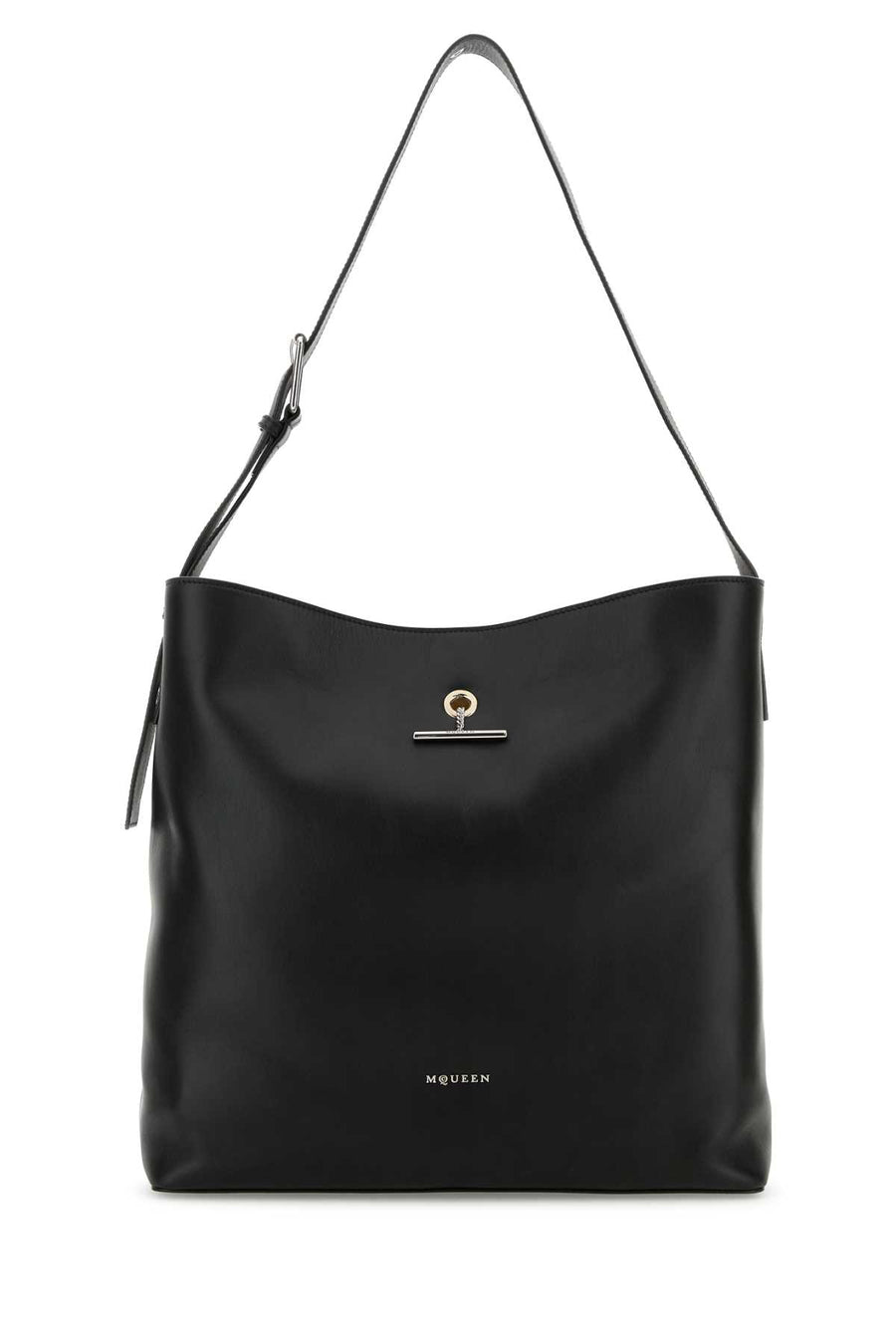 Alexander McQueen Shoulder Exterior: 100% Calf shoulder bag in black