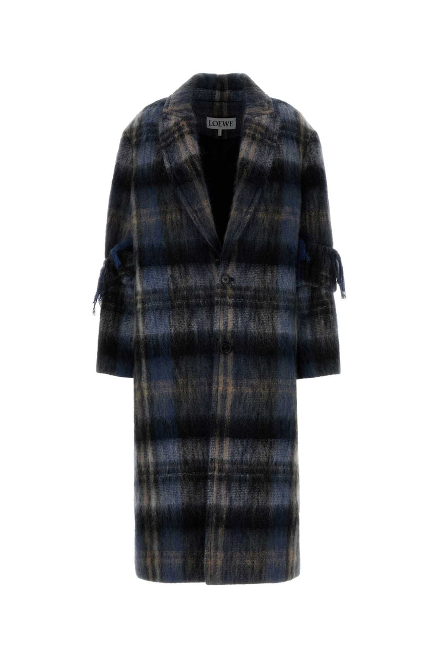 Loewe Exterior: 64% Mohair coat in navy