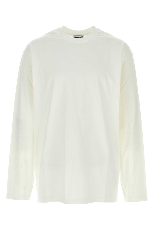Jil Sander 100% Cotton t-shirt in beige