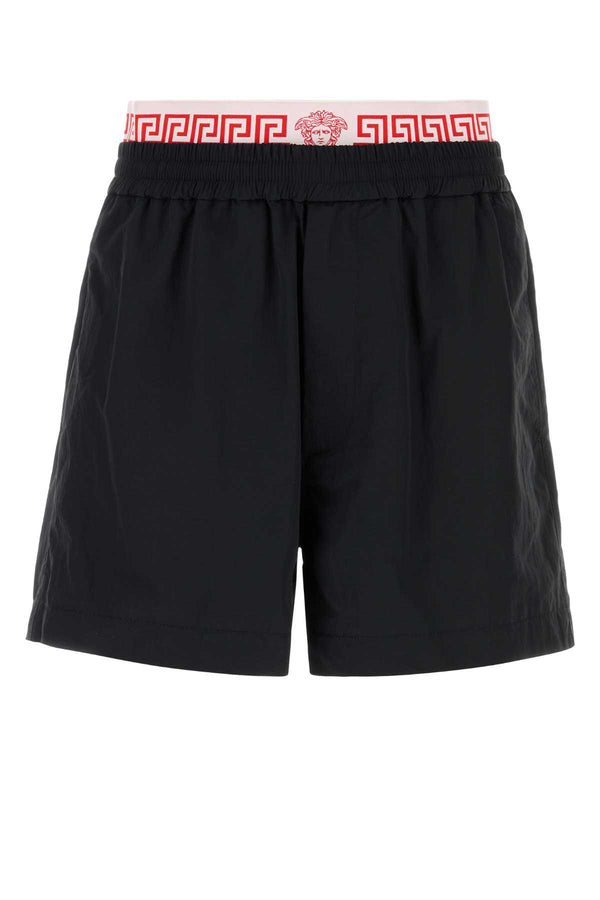 Versace Exterior: 100% Nylon; Lining: 100% Nylon bermuda shorts in black