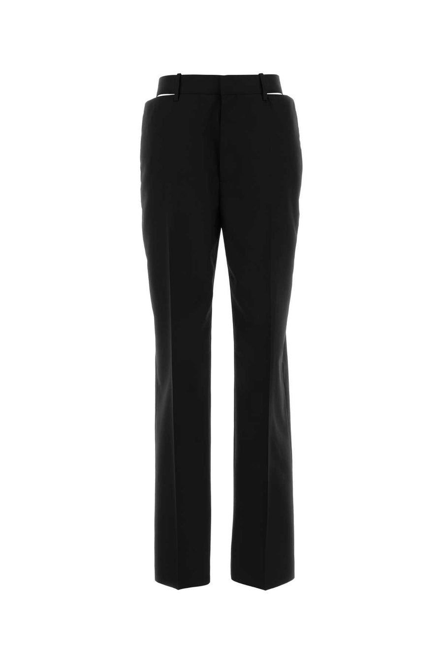 Jil Sander 100% Virgin wool trousers in black