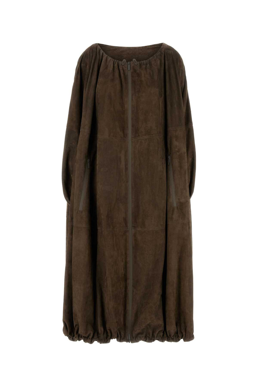 Ferragamo Suede 100% Lamb suede coat in brown