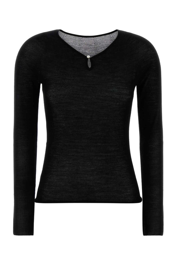 Carven 100% Wool sweater in black