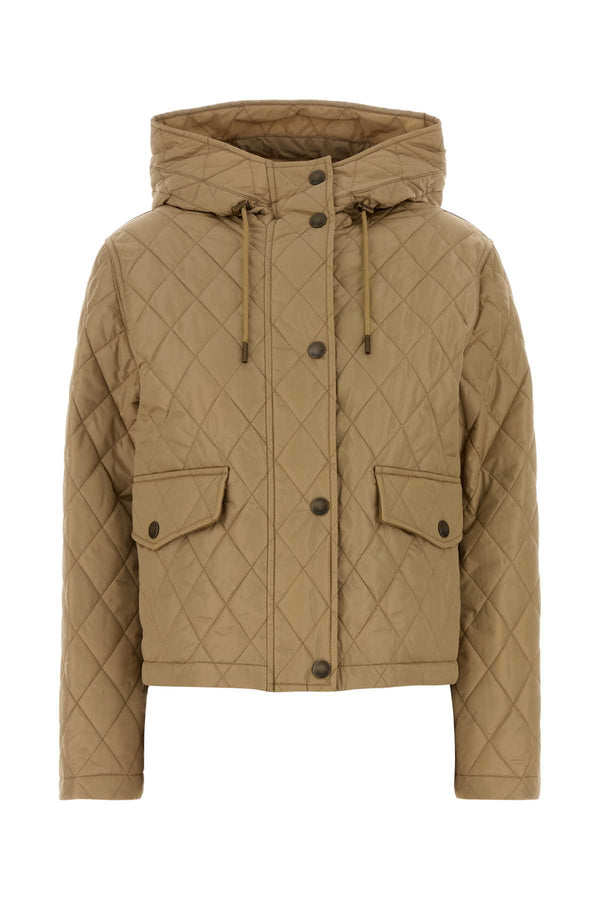 Burberry Exterior: 100% Nylon down jacket in beige
