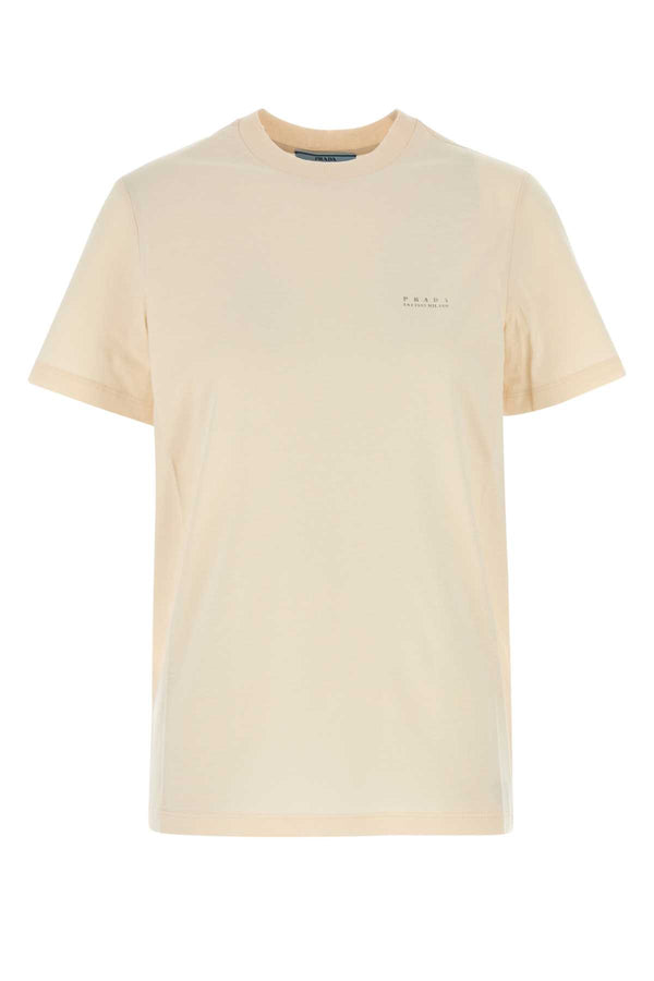 Prada 100% Cotton t-shirt in beige