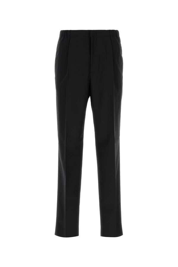 Fendi 100% Wool trousers in black