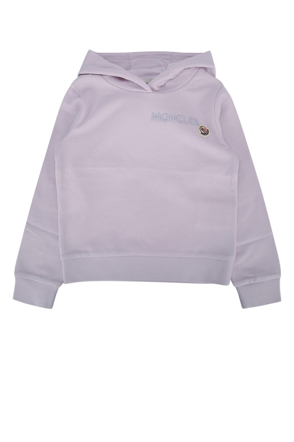 Moncler Jr Sweater 100% Cotton hoodie in purple